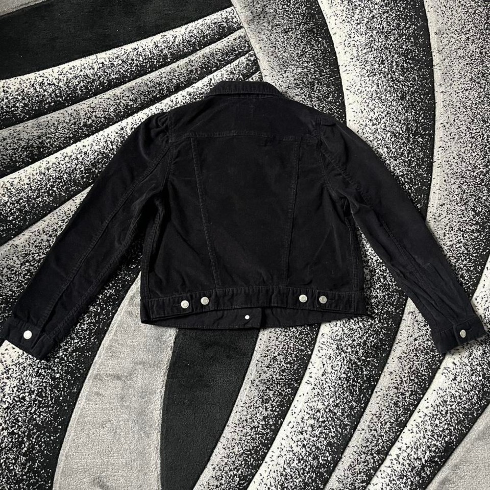 Women's Gap Black Corduroy Button Up Jacket - Picture 2 of 7
